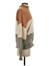 Allie Rose 100% Polyester Color Block Tan Turtleneck Sweater Size S - photo 4