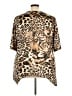 Unbranded Animal Print Gold Short Sleeve Blouse Size 3X - photo 2