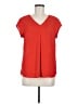 DR2 100% Polyester Red Short Sleeve Blouse Size M - photo 1