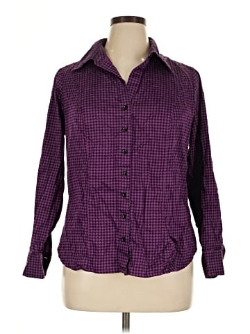 Lane Bryant Long Sleeve Button-Down Shirt (view 1)