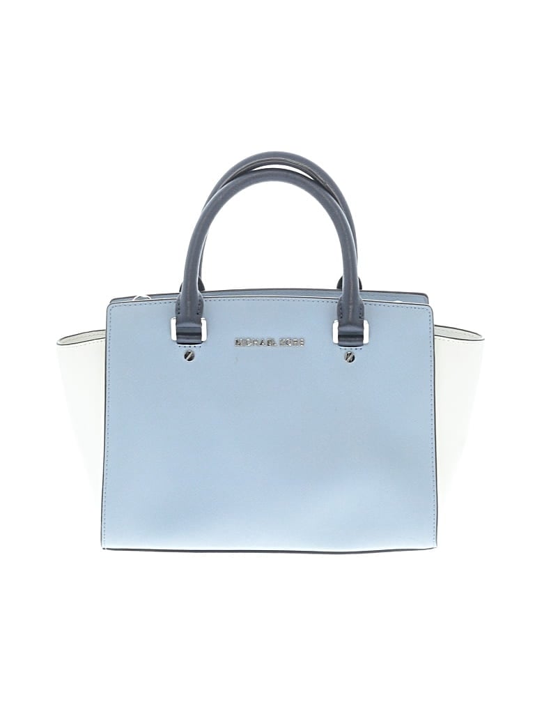 Pre-owned Michael Michael Kors Satchel In Blue