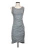 Leith Solid Gray Casual Dress Size S - photo 1