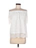 Sunday in Brooklyn 100% Polyester White Short Sleeve Blouse Size 4 - photo 1