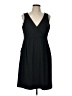Eddie Bauer Solid Black Cocktail Dress Size L - photo 1