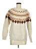Vero Moda Chevron-herringbone Ivory Pullover Sweater Size M - photo 1