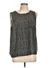 LC Lauren Conrad 100% Polyester Gray Sleeveless Blouse Size L - photo 1