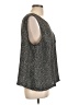 LC Lauren Conrad 100% Polyester Gray Sleeveless Blouse Size L - photo 4