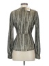 MICHAEL Michael Kors Metallic Metallic Silver Long Sleeve Blouse Size S - photo 2