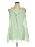 Collective Concepts Green Sleeveless Blouse Size XL (estimated) - photo 1
