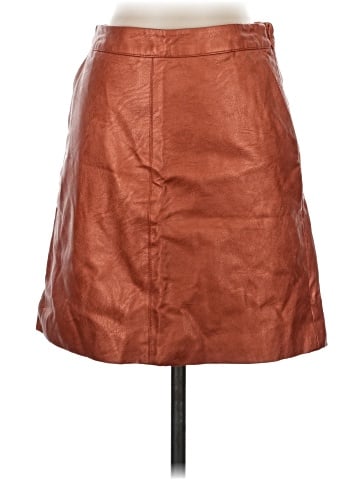 Topshop Faux Leather Skirt (view 1)