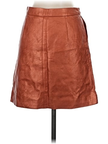 Topshop Faux Leather Skirt (view 2)
