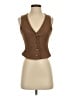 Zara Brown Sleeveless Button-Down Shirt Size S - photo 1
