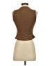 Zara Brown Sleeveless Button-Down Shirt Size S - photo 2