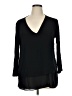 MICHAEL Michael Kors Black 3/4 Sleeve Top Size XL - photo 1