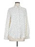MNG 100% Polyester Polka Dots Ivory Long Sleeve Blouse Size 6 - photo 1