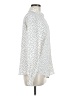 MNG 100% Polyester Polka Dots Ivory Long Sleeve Blouse Size 6 - photo 4
