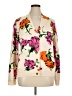 Escada 100% Wool Floral Ivory Wool Cardigan Size XL - photo 1