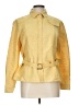 Akris Punto 100% Silk Solid Yellow Long Sleeve Button-Down Shirt Size 12 - photo 1