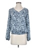 Ann Taylor LOFT Outlet 100% Polyester Blue Long Sleeve Blouse Size XS - photo 1