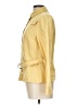 Akris Punto 100% Silk Solid Yellow Long Sleeve Button-Down Shirt Size 12 - photo 5