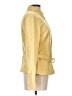 Akris Punto 100% Silk Solid Yellow Long Sleeve Button-Down Shirt Size 12 - photo 4