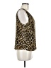 WAYF 100% Polyester Gold Sleeveless Blouse Size M - photo 4