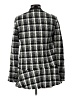 Akris Punto Checkered-gingham Color Block Houndstooth Plaid Tweed Black Gray Coat Size 10 - photo 2