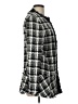 Akris Punto Checkered-gingham Color Block Houndstooth Plaid Tweed Black Gray Coat Size 10 - photo 4