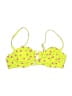 Wild Fable 100% Recycled Polyester Print Yellow Swimsuit Top Size S - photo 1