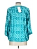 MICHAEL Michael Kors Teal 3/4 Sleeve Blouse Size L - photo 2