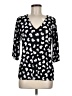 MICHAEL Michael Kors Black 3/4 Sleeve Blouse Size M - photo 1