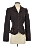 David Meister Tweed Burgundy Brown Wool Blazer Size 4 - photo 1