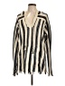 Tory Burch Stripes Ivory Pullover Sweater Size L - photo 1