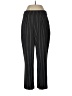 Hilary Radley Stripes Black Casual Pants Size L - photo 1