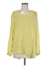 Nomadic Traders Chevron-herringbone Yellow Long Sleeve Blouse Size M - photo 1