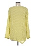 Nomadic Traders Chevron-herringbone Yellow Long Sleeve Blouse Size M - photo 2