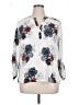 Daniel Rainn 100% Polyester Print White 3/4 Sleeve Blouse Size XL - photo 1