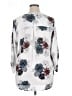 Daniel Rainn 100% Polyester Print White 3/4 Sleeve Blouse Size XL - photo 2