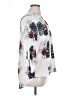 Daniel Rainn 100% Polyester Print White 3/4 Sleeve Blouse Size XL - photo 4