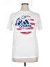 Adidas 100% Polyester White Short Sleeve T-Shirt Size XL - photo 1