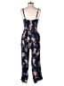 Old Navy 100% Viscose Floral Blue Jumpsuit Size M (tall) - photo 2