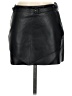 MNG 100% Polyester Black Faux Leather Skirt Size XS - photo 1