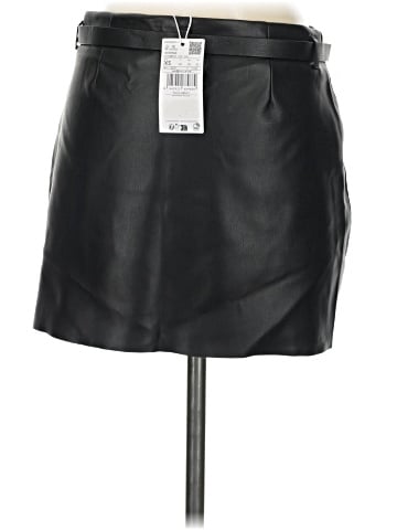 MNG Faux Leather Skirt (view 2)