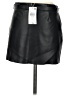 MNG 100% Polyester Black Faux Leather Skirt Size XS - photo 2