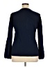August Silk Blue Long Sleeve Blouse Size XL - photo 2