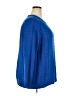 Lands' End 100% Baumwolle Solid Blue Pullover Sweater Size 3X - photo 4