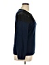 August Silk Blue Long Sleeve Blouse Size XL - photo 4