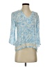 Alya Blue 3/4 Sleeve Blouse Size S - photo 1
