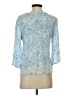 Alya Blue 3/4 Sleeve Blouse Size S - photo 2