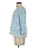 Alya Blue 3/4 Sleeve Blouse Size S - photo 5